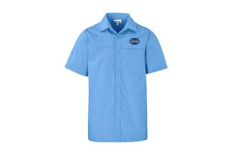 Unitrans Mens Short Sleeve Shirt - Light Blue